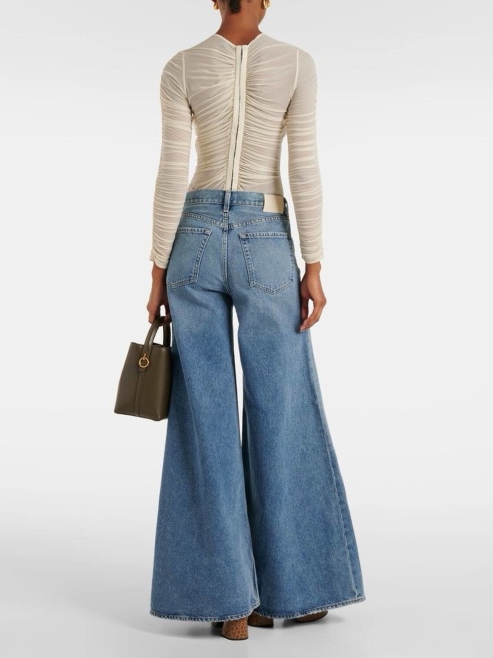 Free People Citizens of Humanity Amari Ultra Wide Jeans Dweller Wash NWT Size 26 - Picture 2 of 10